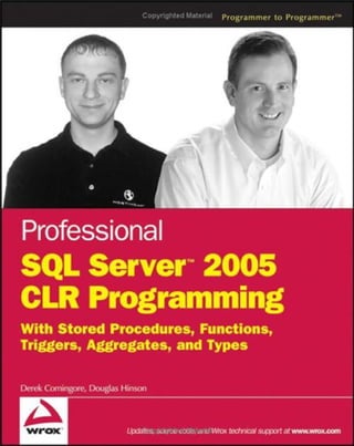 Professional sql server 2005 clr programming