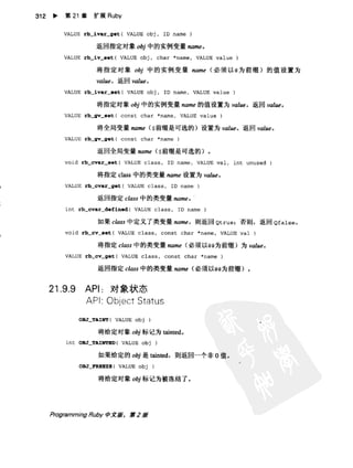 Programming Ruby中文版  （第二版）