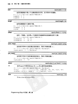 Programming Ruby中文版  （第二版）