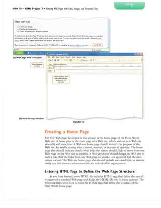 Project 03 Creating Web Pages with Links, Images, and Formatted Text