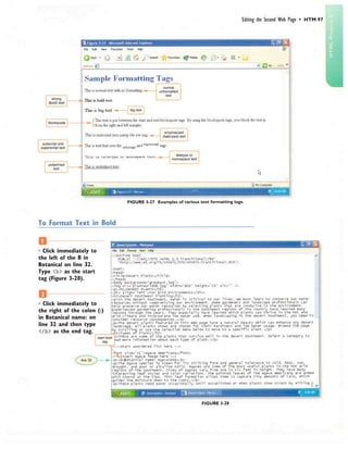 Project 03 Creating Web Pages with Links, Images, and Formatted Text