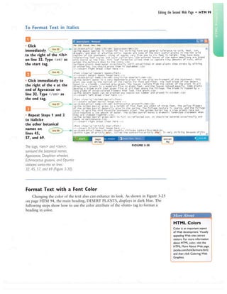 Project 03 Creating Web Pages with Links, Images, and Formatted Text