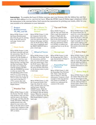 Project 03 Creating Web Pages with Links, Images, and Formatted Text
