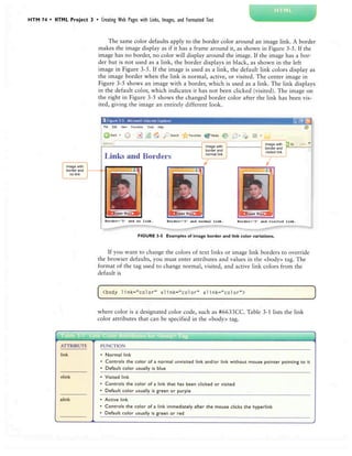 Project 03 Creating Web Pages with Links, Images, and Formatted Text