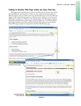 Project 03 Creating Web Pages with Links, Images, and Formatted Text