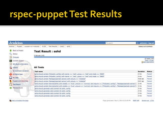 Puppet meetup testing