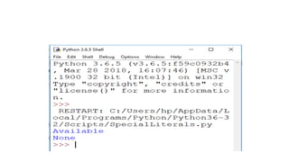 Fundamentals of Python Programming
