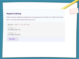 Python list functions
