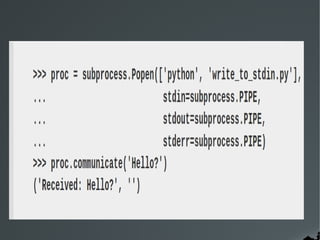 Python session 4 subprocess- by Gopal.A (Python developer)