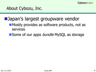 Using Q4M - a message queue storage engine for MySQL