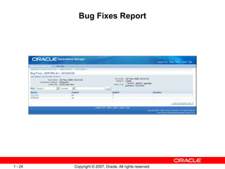 Bug Fixes Report 