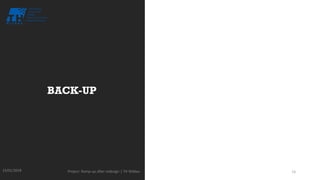 BACK-UP
15/01/2018 Project: Ramp-up after redesign | TH Wildau 15
 