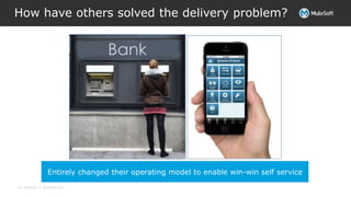 All contents © MuleSoft Inc.
How have others solved the delivery problem?
Entirely changed their operating model to enable win-win self service
 