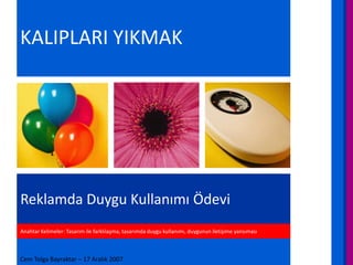 Reklamda Duygu Kullanimi