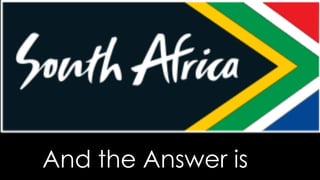 And the Answer is
 