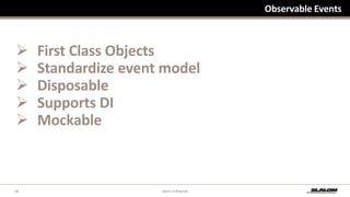 Observable EventsFirst Class Objects
