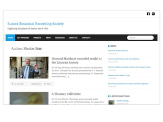 Sussex Botanical Recording Society website