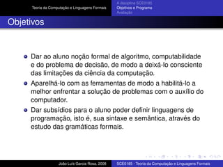 Teoria da Computacao