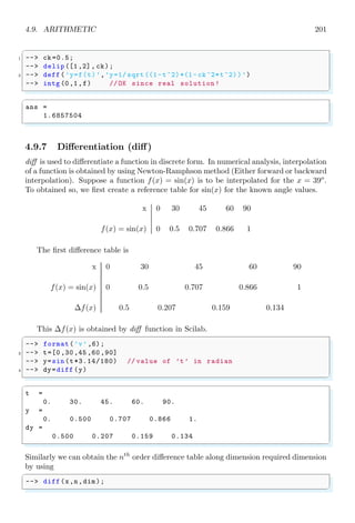 Think Like Scilab and Become a Numerical Programming Expert- Notes for Beginners 2 of 2 by Arun Umrao