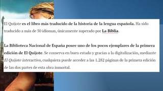 SEMANA 5 (II BIMESTRE) - LITERATURA ESPAÑOLA - La novela caballeresca (Miguel de Cervantes Saavedra) (3ero de secundaria).pptx