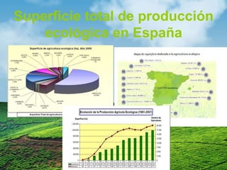 Superficie total de producción
ecológica en España
 