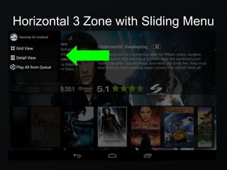 Horizontal 3 Zone with Sliding Menu
 