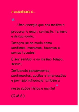 Sexualidade na adolescência