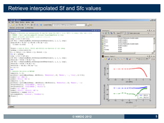 Retrieve interpolated Sf and Sfc values




                          © NMDG 2012     5
 