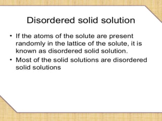 solid solutions