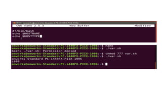 shell script programming introduction and fundamentals