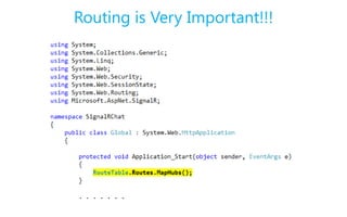 Routing is Very Important!!!
 