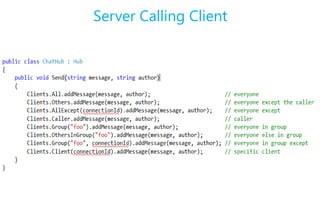 Server Calling Client
 