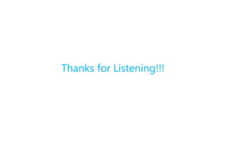 Thanks for Listening!!!
 