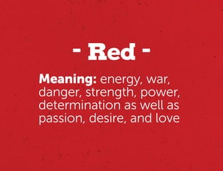 Slideshare psychologyofcolor final