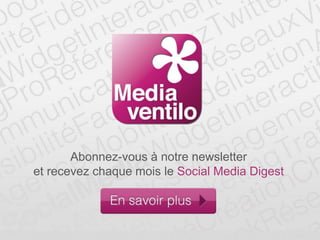 Abonnez-vous à notre newsletter
et recevez chaque mois le Social Media Digest
 