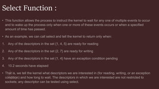 Select Function :
 