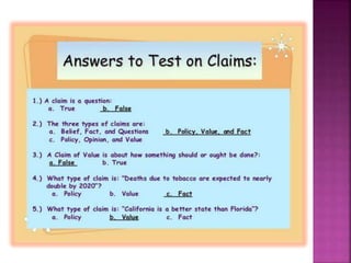 claim of value