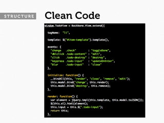 STRUCTURE   Clean Code
 