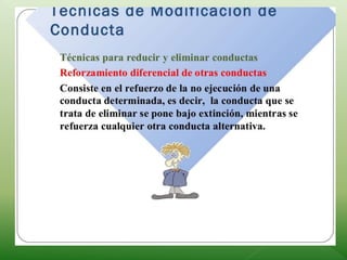 Tecnicas conductuales