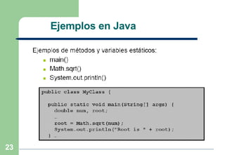 Ejemplos en Java 