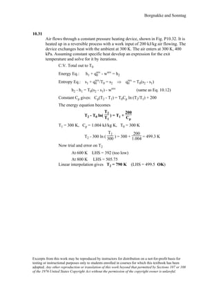 Thermodynamic solutions