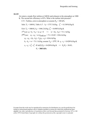 Thermodynamic solutions