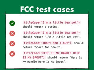 FCC test cases
 
