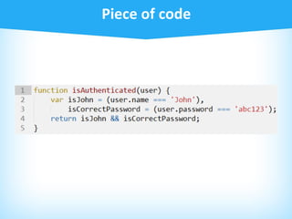 Testing javascript