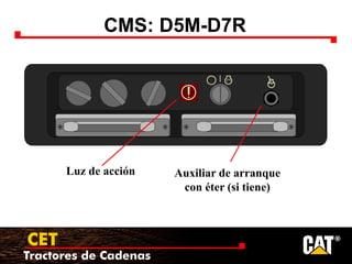 Tractores de Cadenas
CET
CMS: D5M-D7R
Luz de acción Auxiliar de arranque
con éter (si tiene)
 