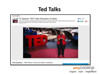 Ted Talks

amyCHOREW
6
inspire train implement

 