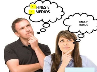 FINES y
MEDIOS
FINES y
MEDIOS
6..
7..
 