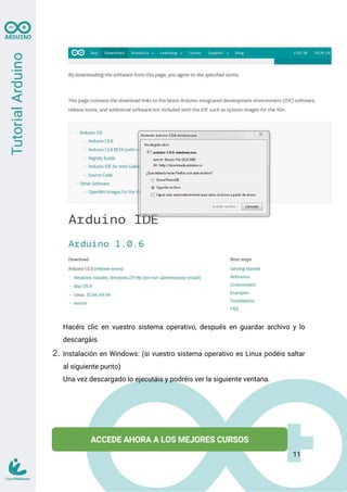 Hacéis clic en vuestro sistema operativo, después en guardar archivo y lo
descargáis.
2. Instalación en Windows: (si vuestro sistema operativo es Linux podéis saltar
al siguiente punto)
Una vez descargado lo ejecutáis y podréis ver la siguiente ventana.
11
 