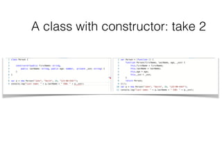 A class with constructor: take 2
 