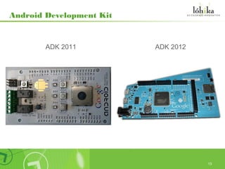 Android Development Kit


        ADK 2011          ADK 2012




                                     13
 